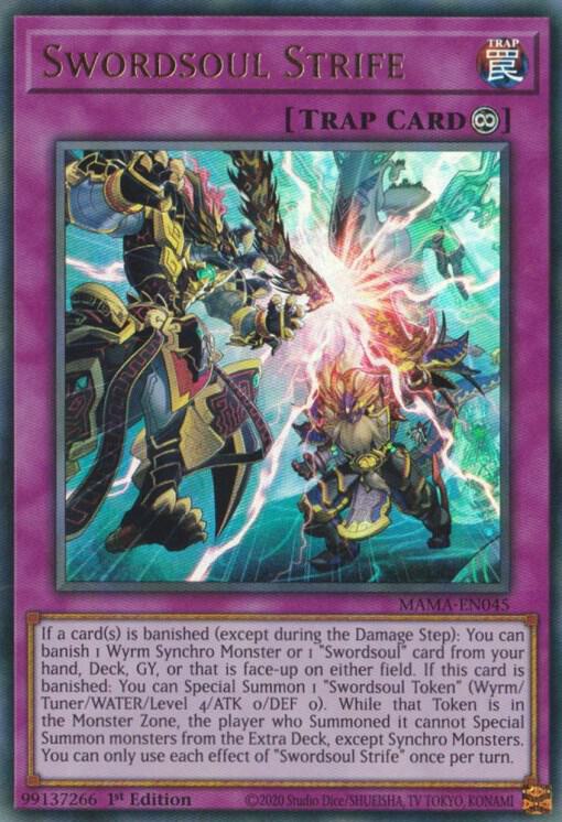 Swordsoul Strife MAMA-EN045 card from Magnificent Mavens