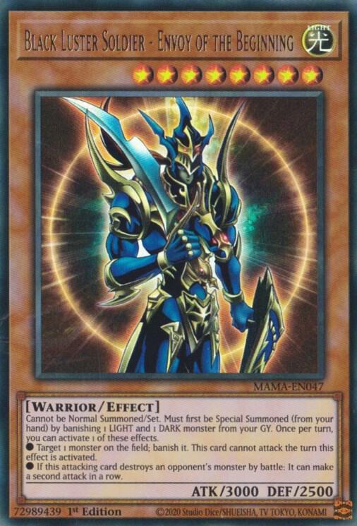 Black Luster Soldier - Envoy of the Beginning MAMA-EN047 card from Magnificent Mavens