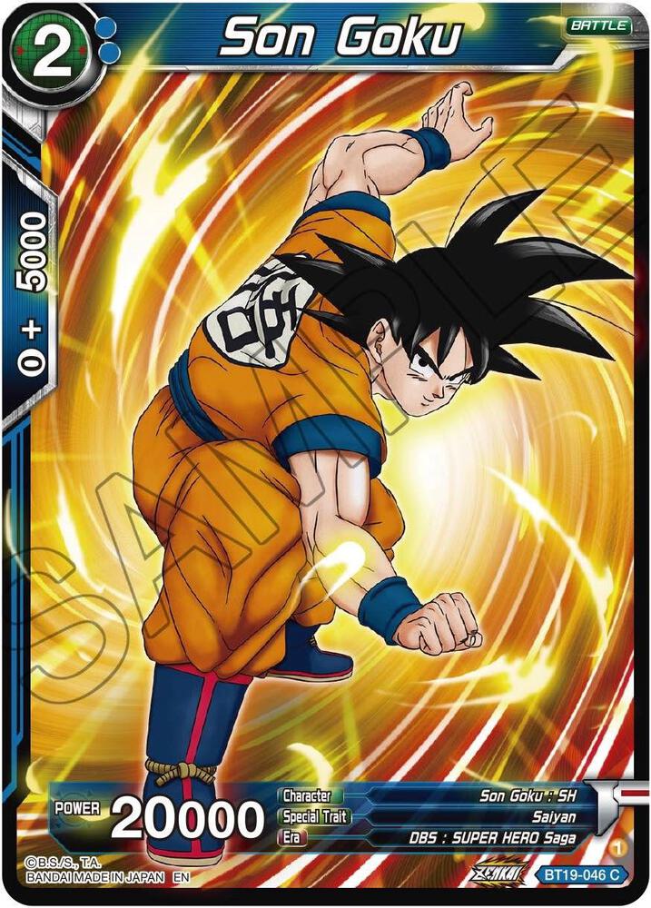 Son Goku BT19-046 card from Fighter's Ambition