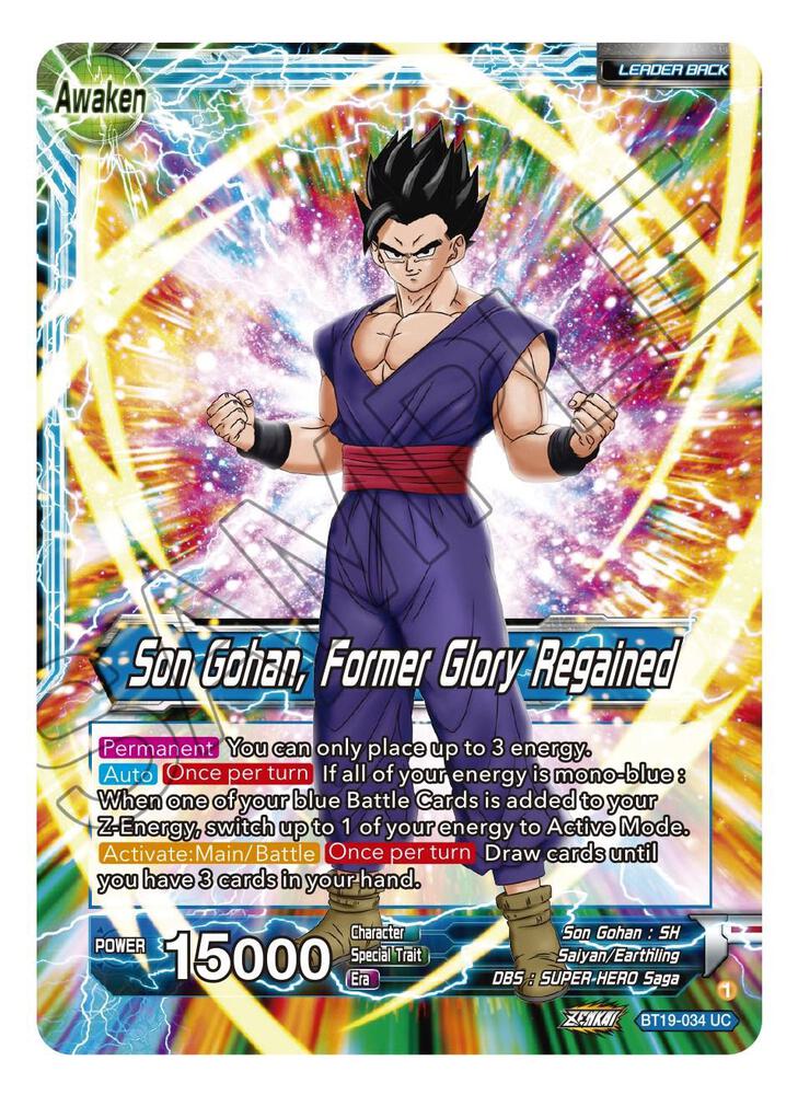Son Gohan // Son Gohan, Former Glory Regained BT19-034 card from Fighter's Ambition