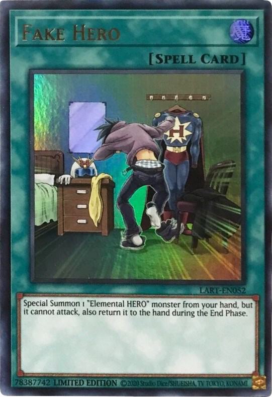 Fake Hero LART-EN052 card from The Lost Art Promotion