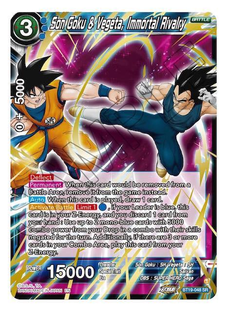 Son Goku & Vegeta, Immortal Rivalry BT19-048 card from Fighter's Ambition
