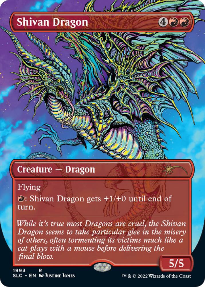 Shivan Dragon 1993 card from Secret Lair Countdown Kit