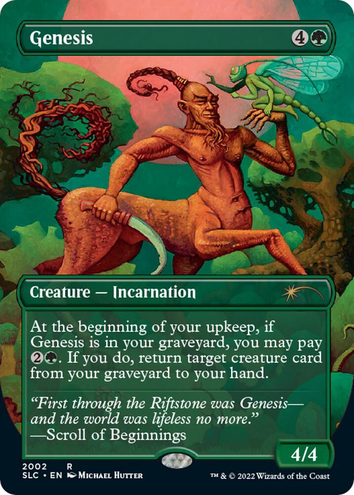 Genesis 2002 card from Secret Lair Countdown Kit