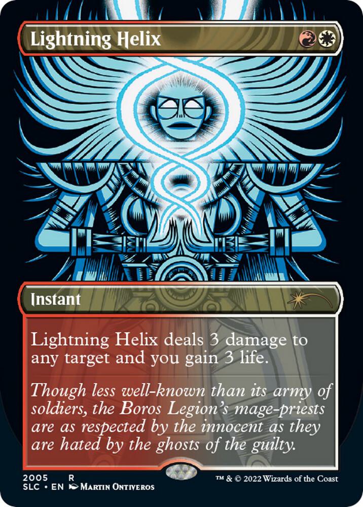 Lightning Helix 2005 card from Secret Lair Countdown Kit