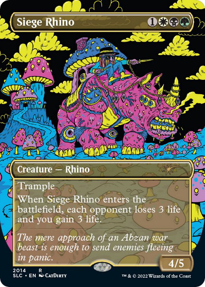 Siege Rhino 2014 card from Secret Lair Countdown Kit