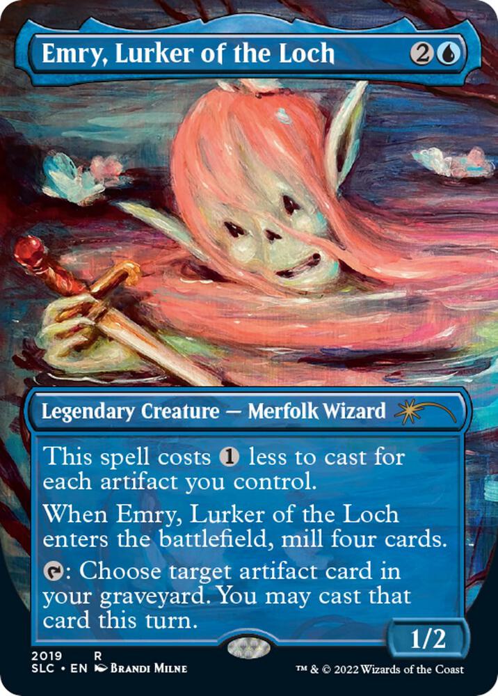 Emry, Lurker of the Loch 2019 card from Secret Lair Countdown Kit