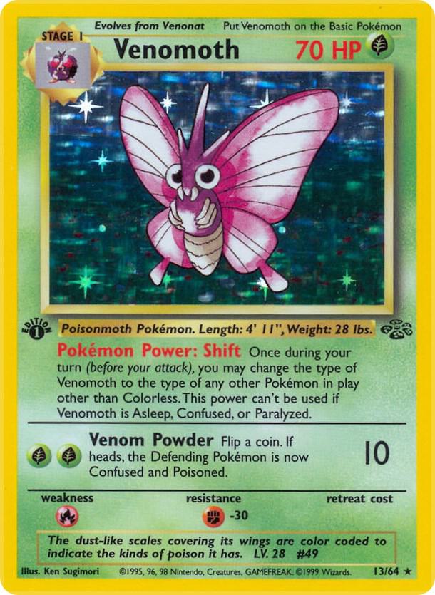 Venomoth (13) 13/64 card from Jungle