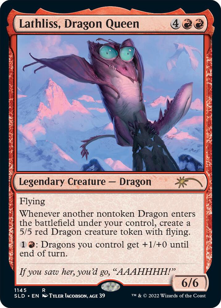 Lathliss, Dragon Queen 1145 card from Secret Lair Drop Series