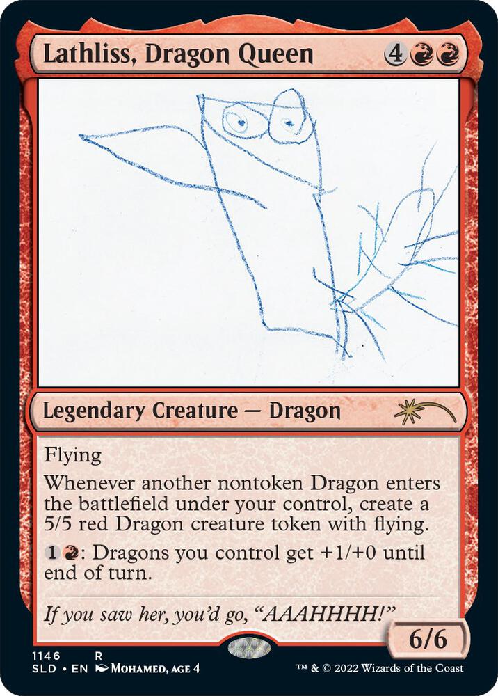 Lathliss, Dragon Queen 1146 card from Secret Lair Drop Series
