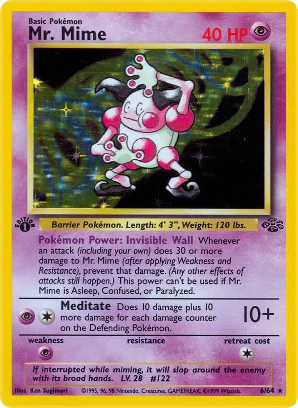 Mr. Mime (6) 06/64 card from Jungle