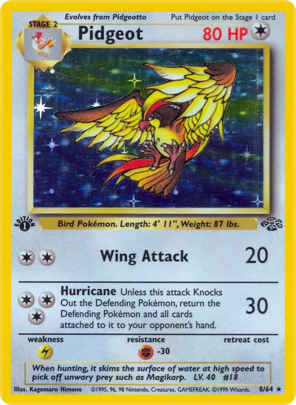 Pidgeot (8) 08/64 card from Jungle