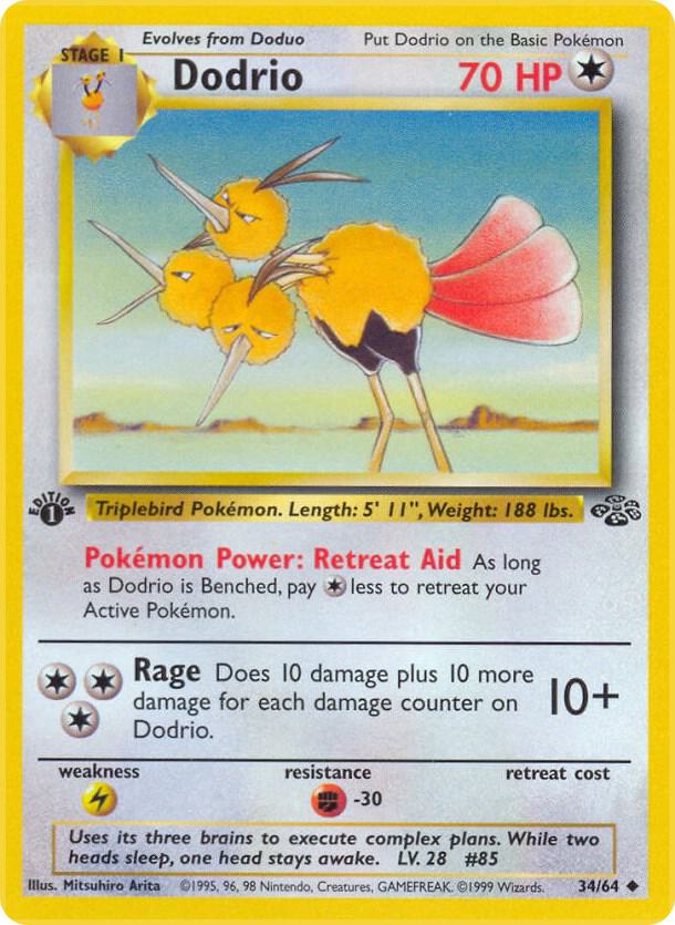Dodrio 34/64 card from Jungle