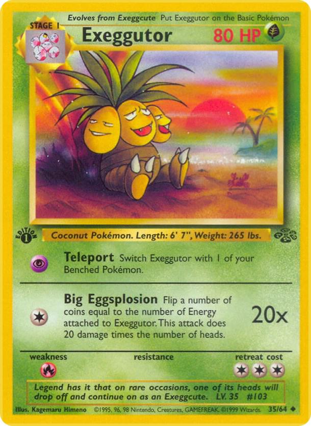 Exeggutor 35/64 card from Jungle