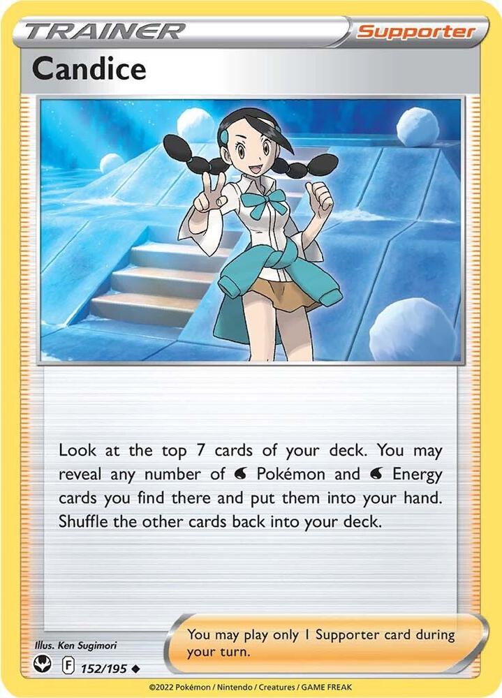 Candice 152/195 card from SWSH12: Silver Tempest