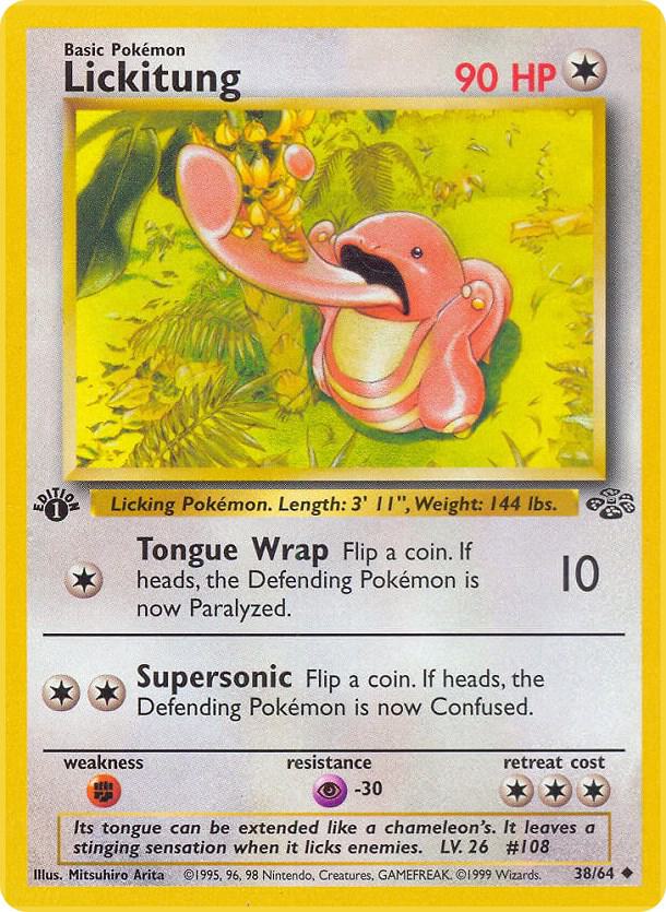 Lickitung 38/64 card from Jungle