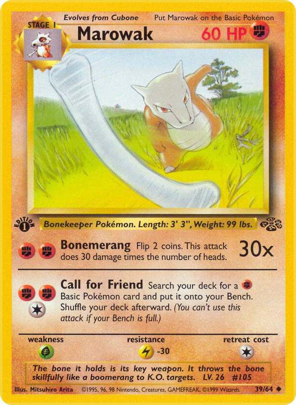 Marowak 39/64 card from Jungle