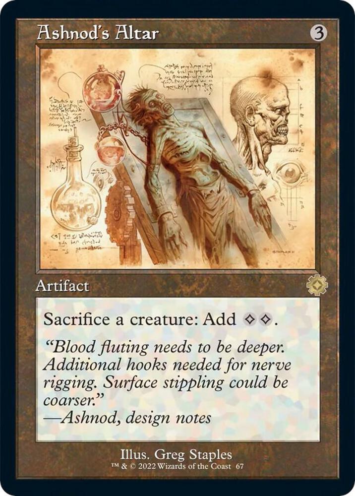 Ashnod's Altar (Schematic) 67 card from The Brothers' War: Retro Frame Artifacts