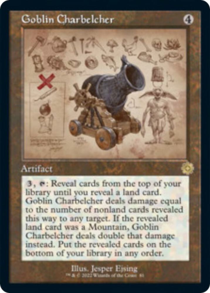 Goblin Charbelcher (Schematic) 81 card from The Brothers' War: Retro Frame Artifacts