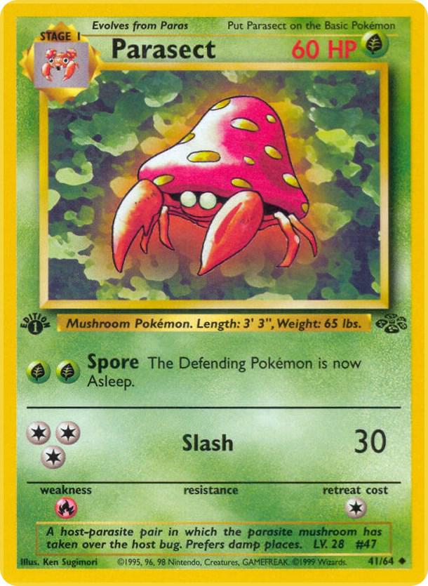 Parasect 41/64 card from Jungle