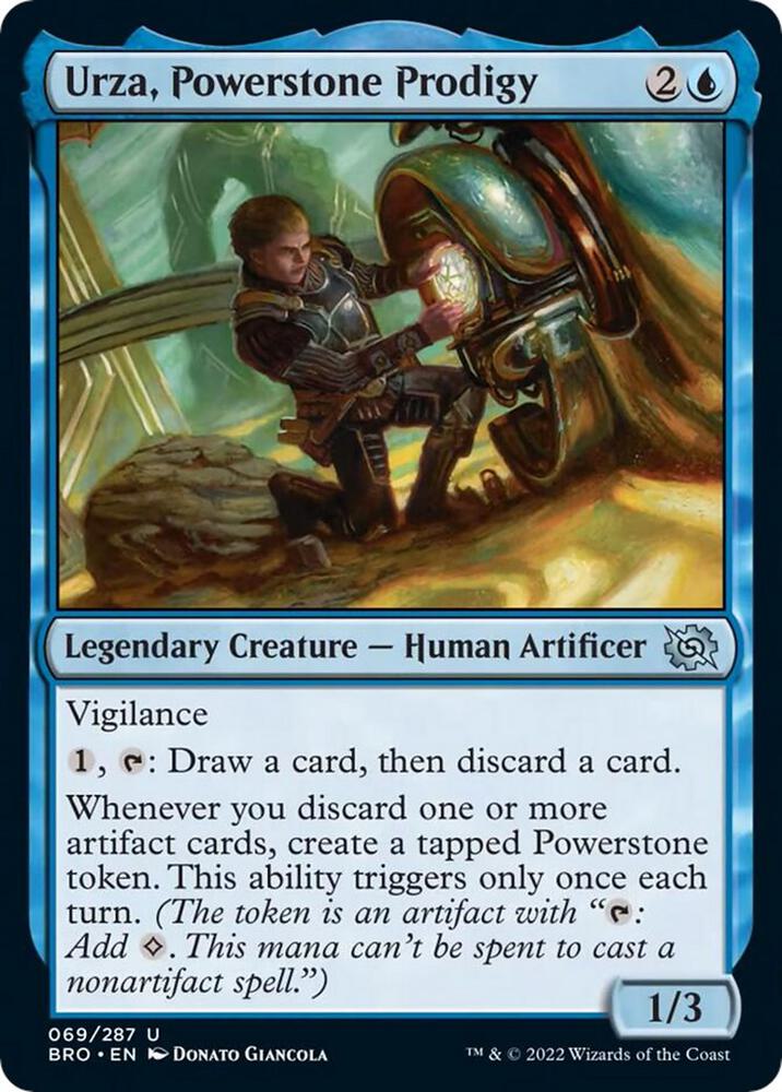 Urza, Powerstone Prodigy 69 card from The Brothers' War