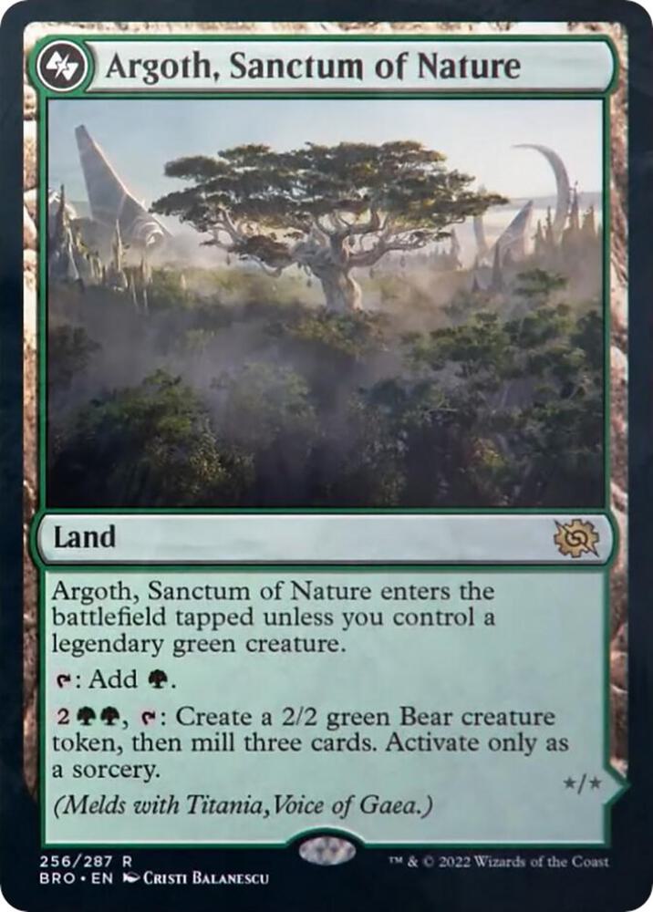 Argoth, Sanctum of Nature 256 card from The Brothers' War