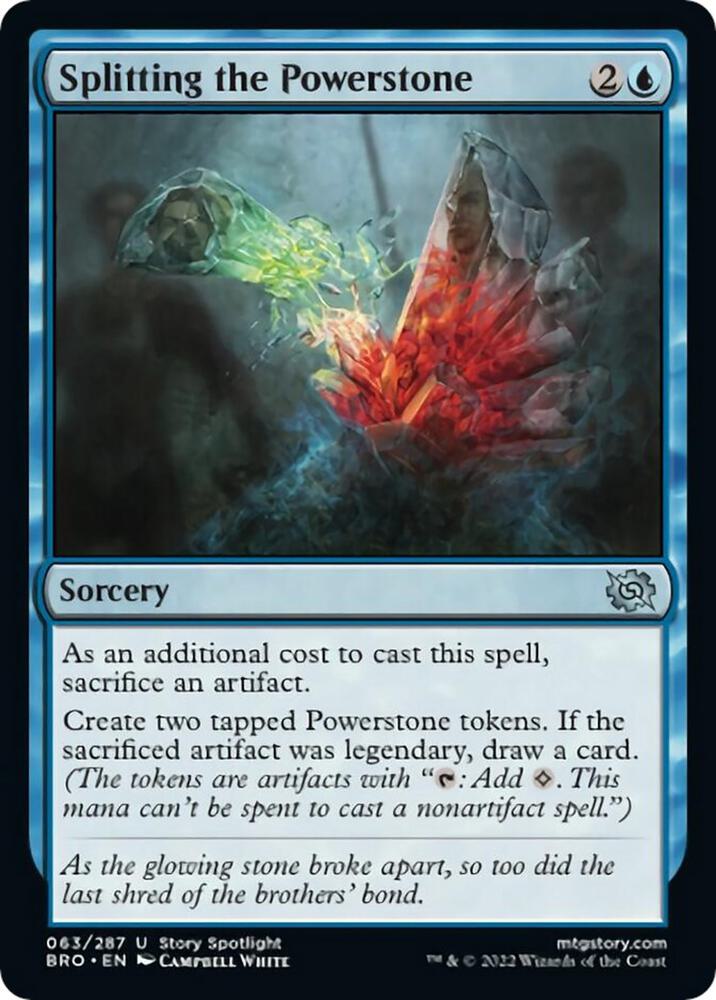 Splitting the Powerstone 63 card from The Brothers' War