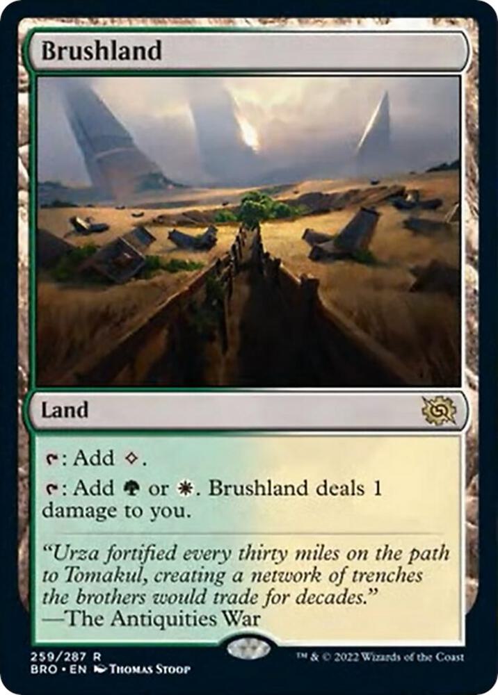 Brushland 259 card from The Brothers' War