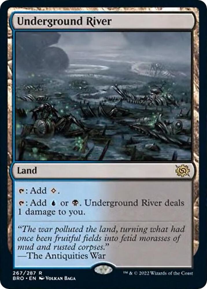 Underground River 267 card from The Brothers' War