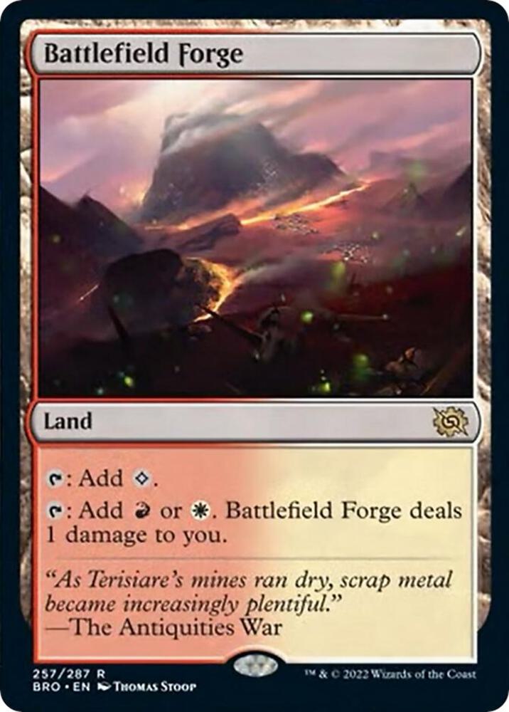 Battlefield Forge 257 card from The Brothers' War