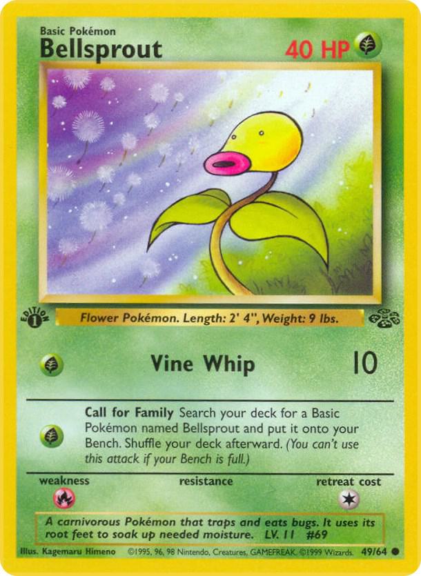 Bellsprout 49/64 card from Jungle