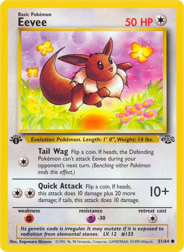 Eevee 51/64 card from Jungle