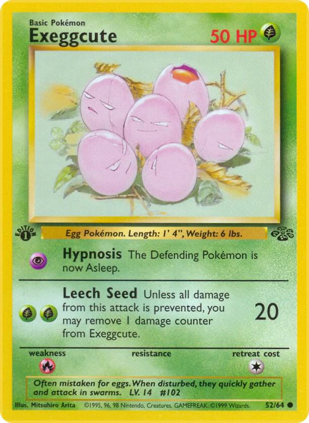 Exeggcute 52/64 card from Jungle