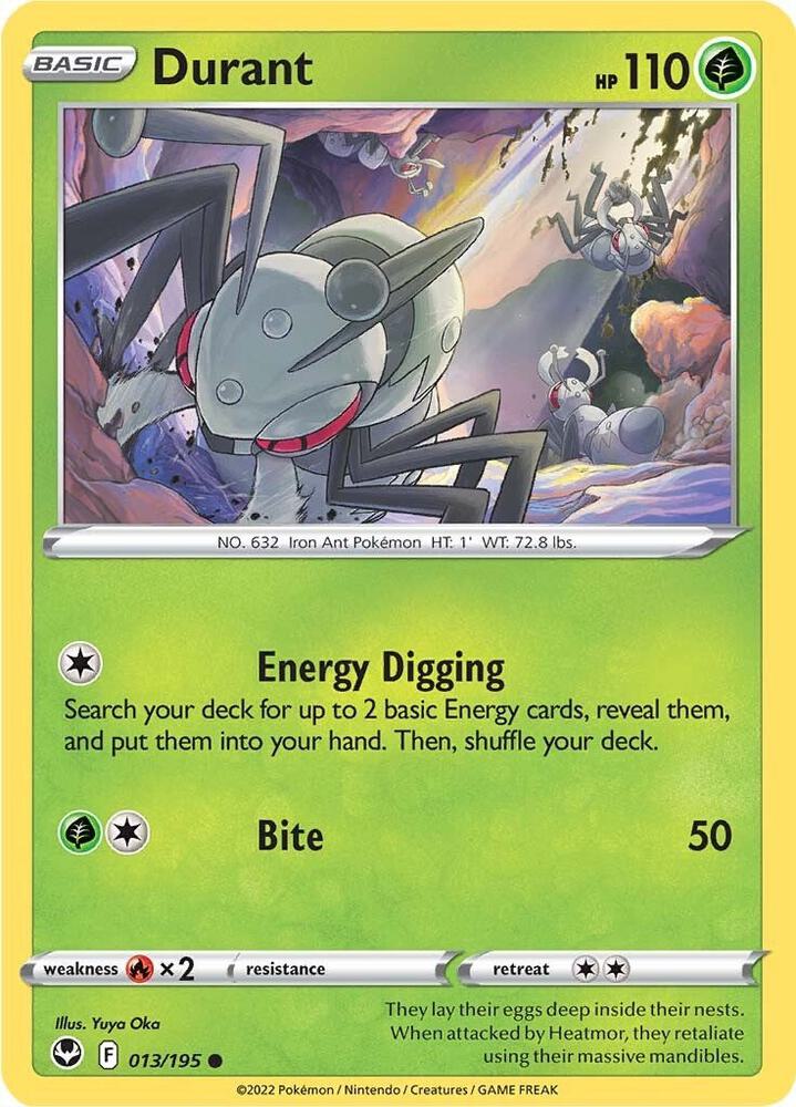 Durant 013/195 card from SWSH12: Silver Tempest