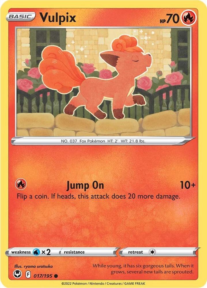 Vulpix 017/195 card from SWSH12: Silver Tempest