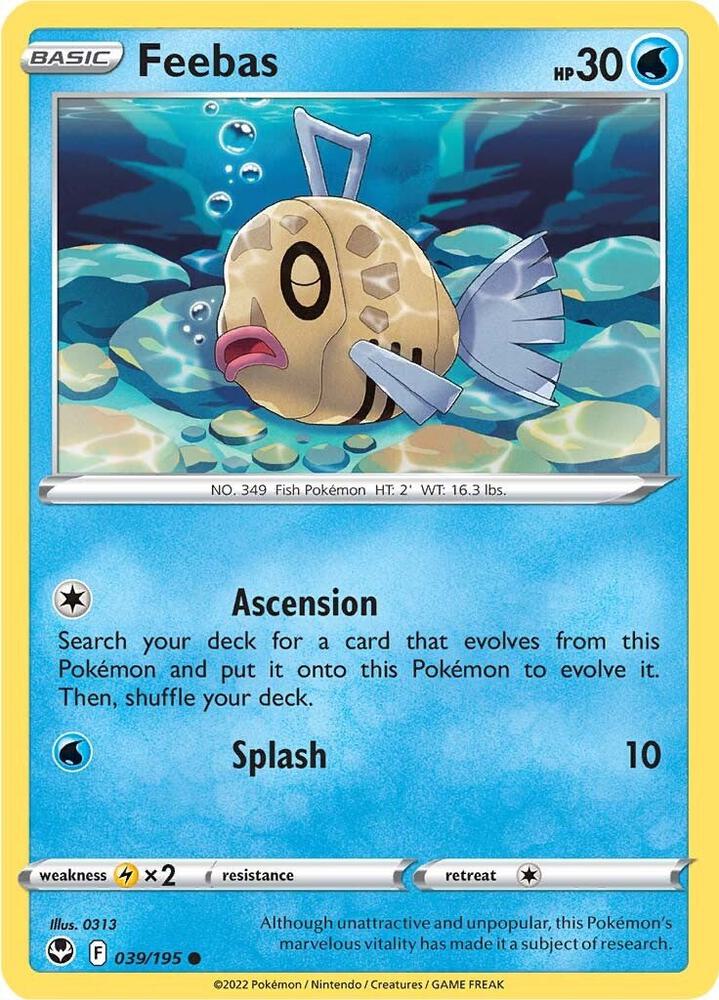 Feebas 039/195 card from SWSH12: Silver Tempest