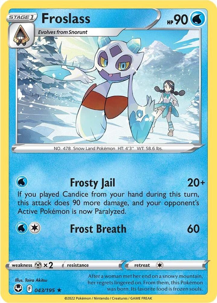 Froslass 043/195 card from SWSH12: Silver Tempest