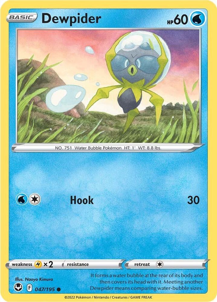 Dewpider 047/195 card from SWSH12: Silver Tempest