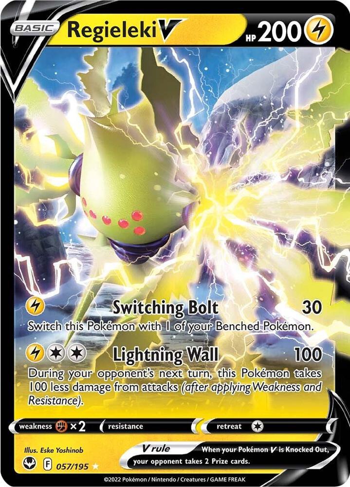 Regieleki V 057/195 card from SWSH12: Silver Tempest
