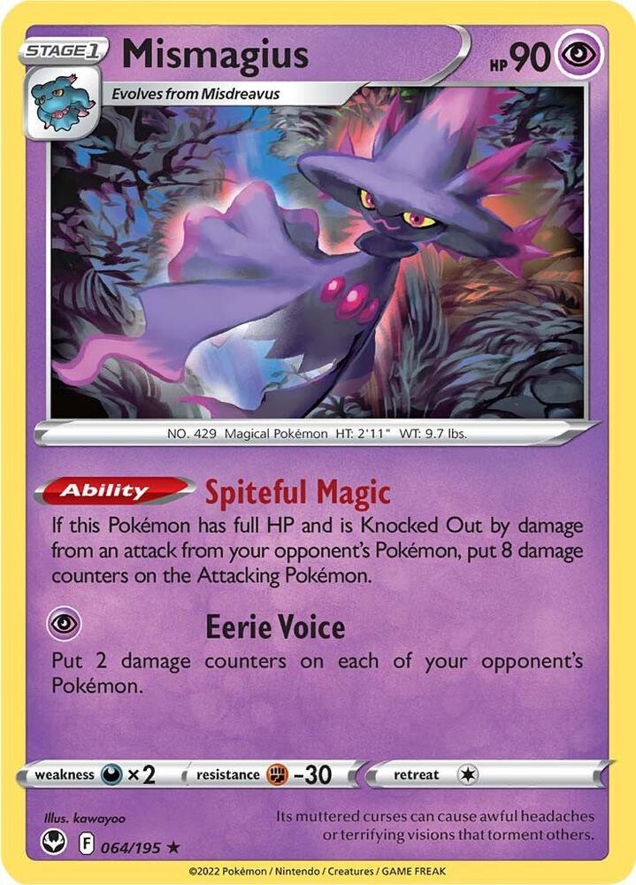 Mismagius 064/195 card from SWSH12: Silver Tempest