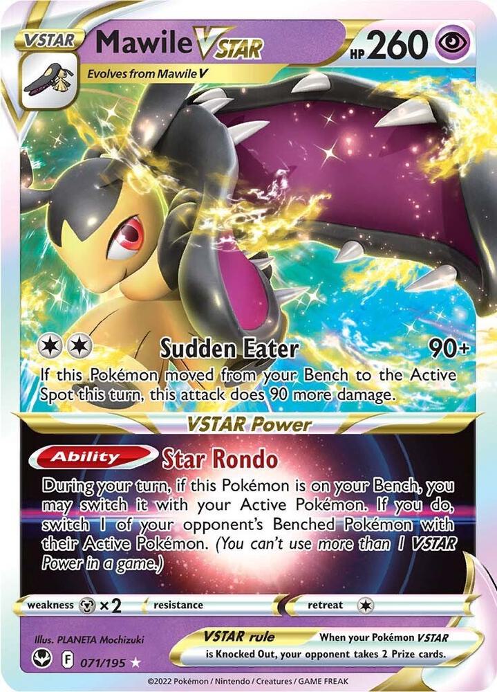 Mawile VSTAR 071/195 card from SWSH12: Silver Tempest