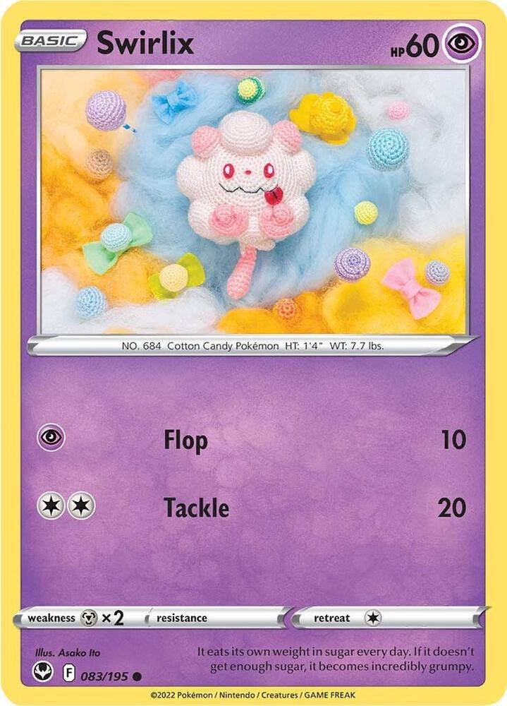 Swirlix 083/195 card from SWSH12: Silver Tempest