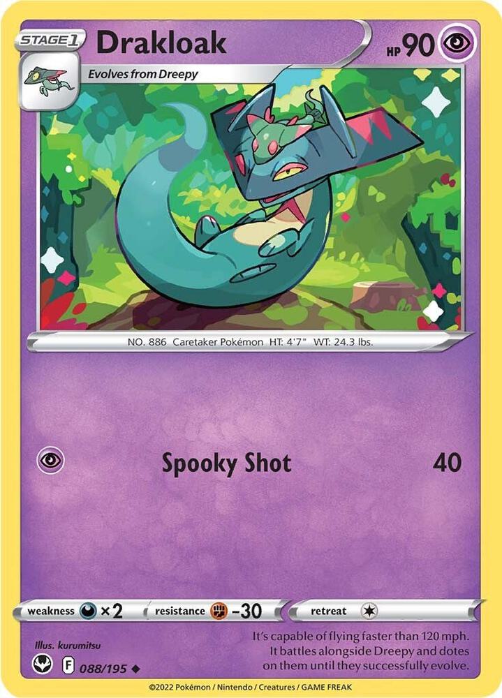 Drakloak 088/195 card from SWSH12: Silver Tempest