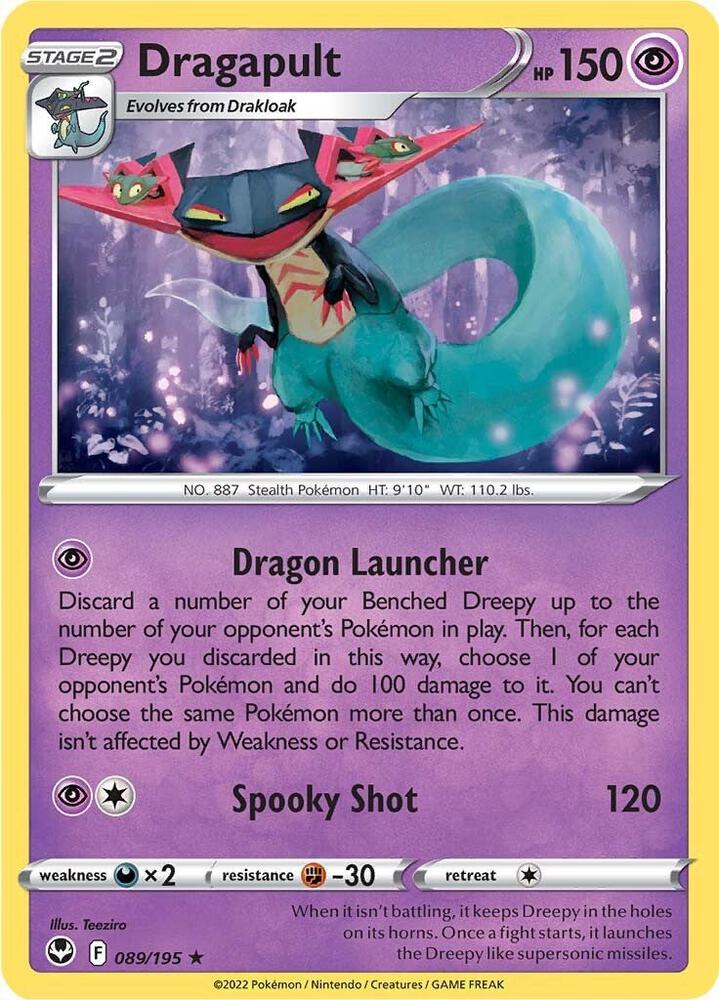 Dragapult 089/195 card from SWSH12: Silver Tempest