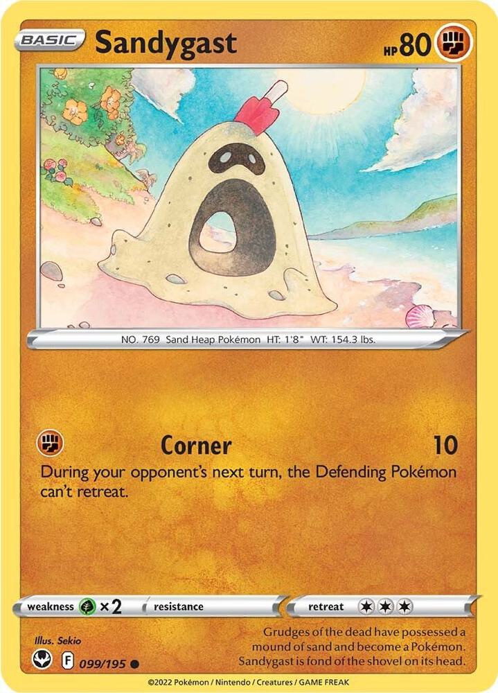 Sandygast 099/195 card from SWSH12: Silver Tempest