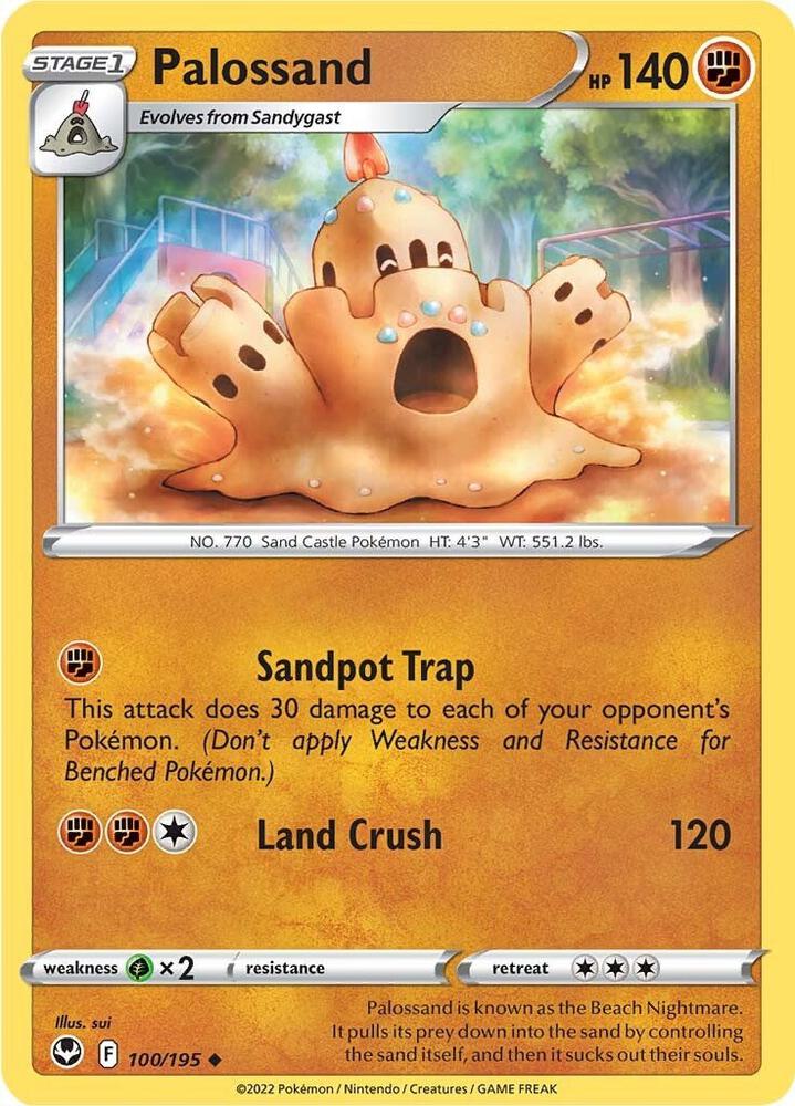 Palossand 100/195 card from SWSH12: Silver Tempest