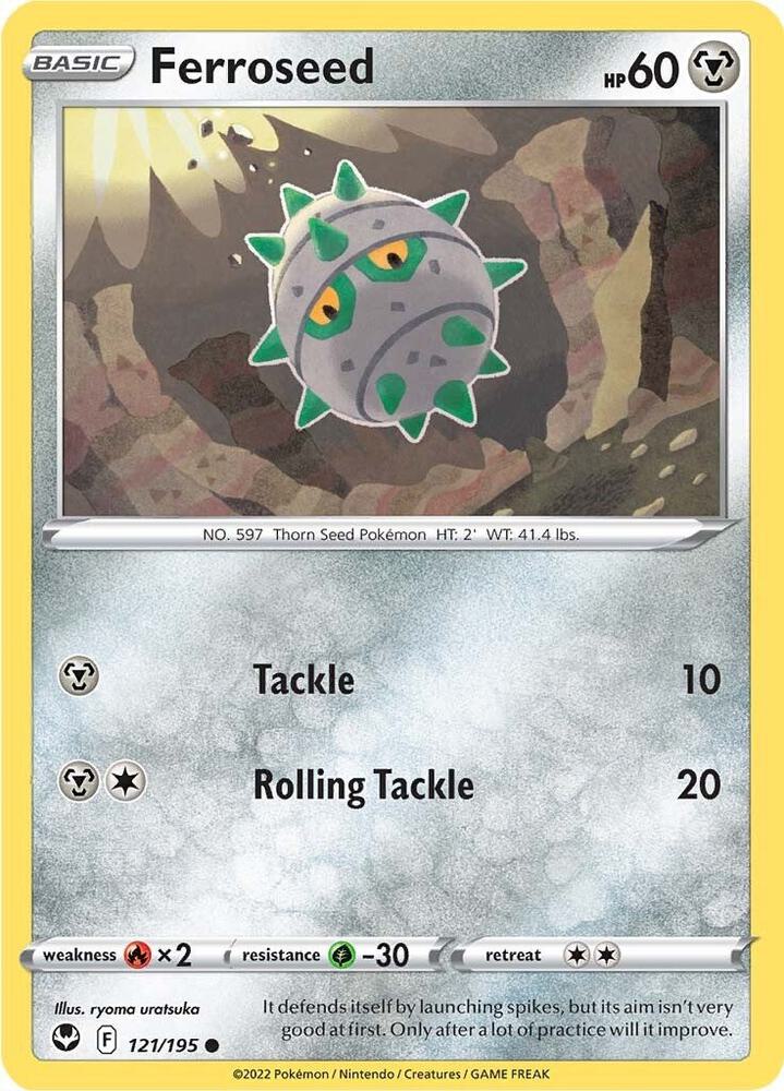 Ferroseed 121/195 card from SWSH12: Silver Tempest