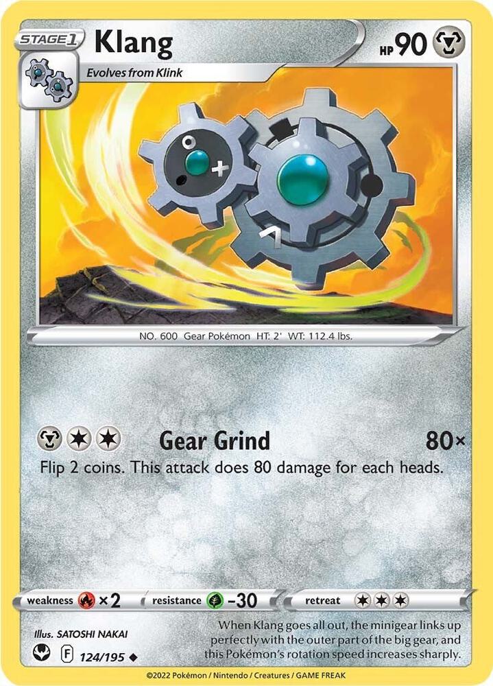 Klang 124/195 card from SWSH12: Silver Tempest