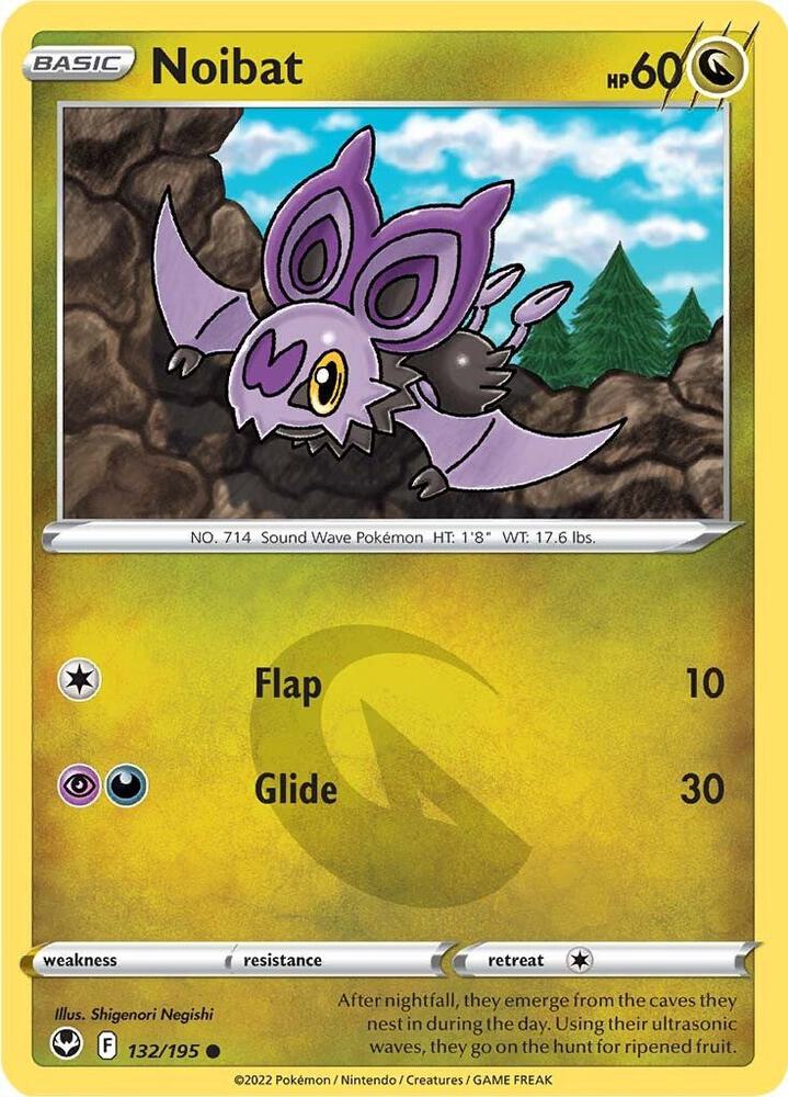 Noibat 132/195 card from SWSH12: Silver Tempest