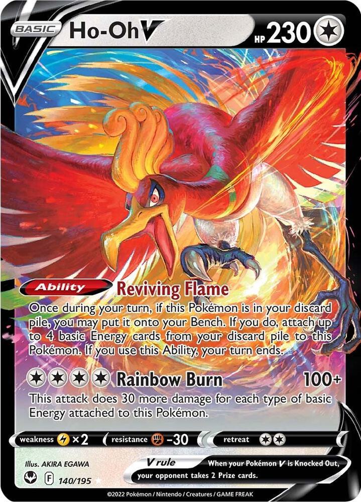 Ho-Oh V 140/195 card from SWSH12: Silver Tempest